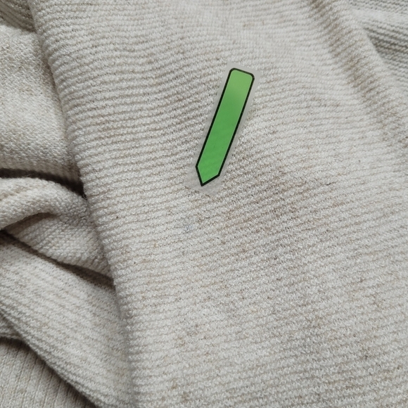 Zara Knit Long Sleeve Plunging V-neck Side Slit Sweater Dress in Oatmeal - Sz M - Picture 10 of 10